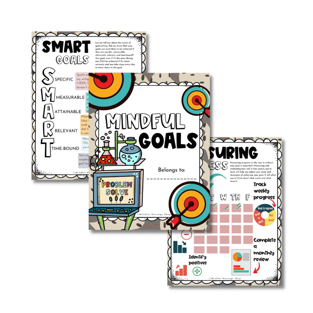 goal setting for elementary students resource cover