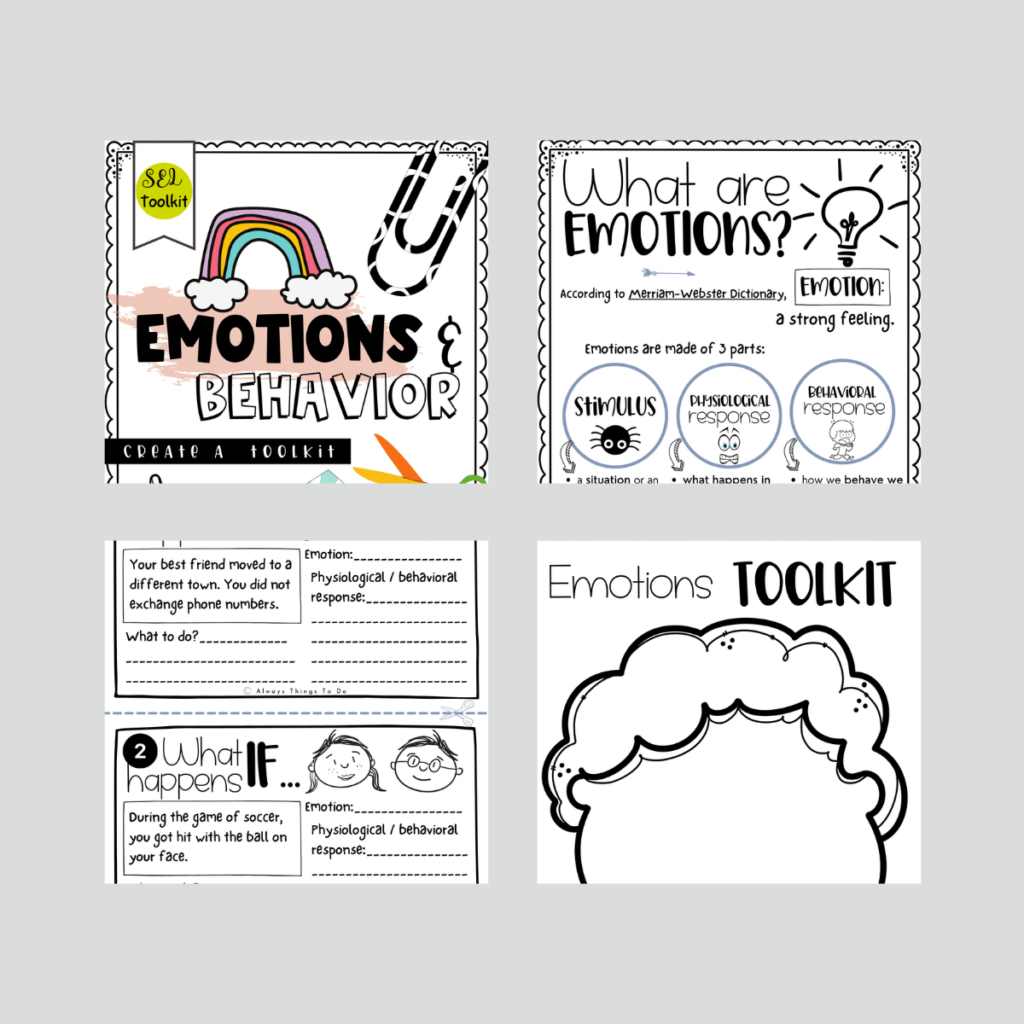 resource about emotions and behavior for elementary students