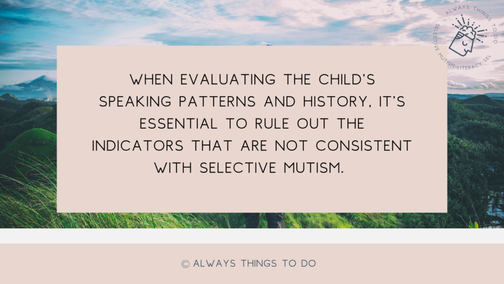 image about evaluating a child for selective mutism