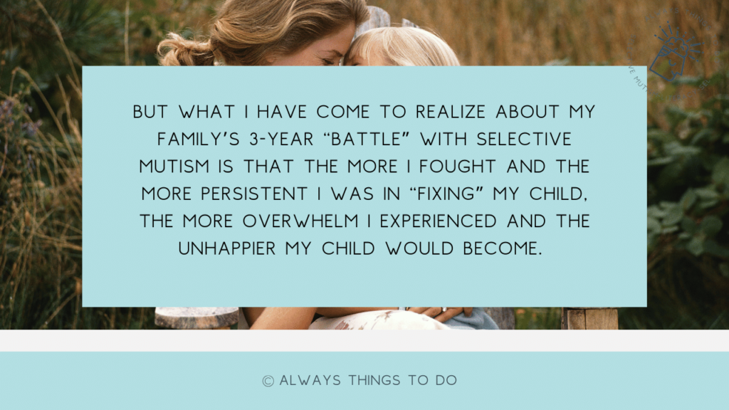 a quote about selective mutism