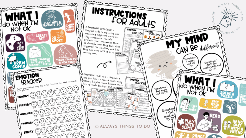 Kids Mental Health Tools Book: Kids Tookit for Worry, Emotion Regulation, Self-Care, Anxiety, Stress. Explore Gratitude Journal, Coping Strategies