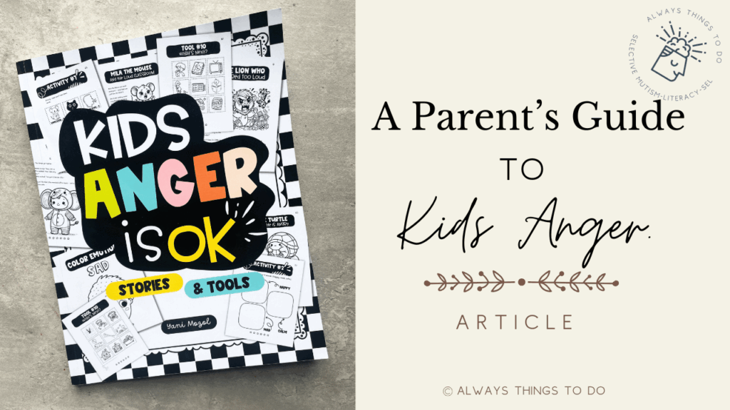 kids anger management and emotion regulation journal