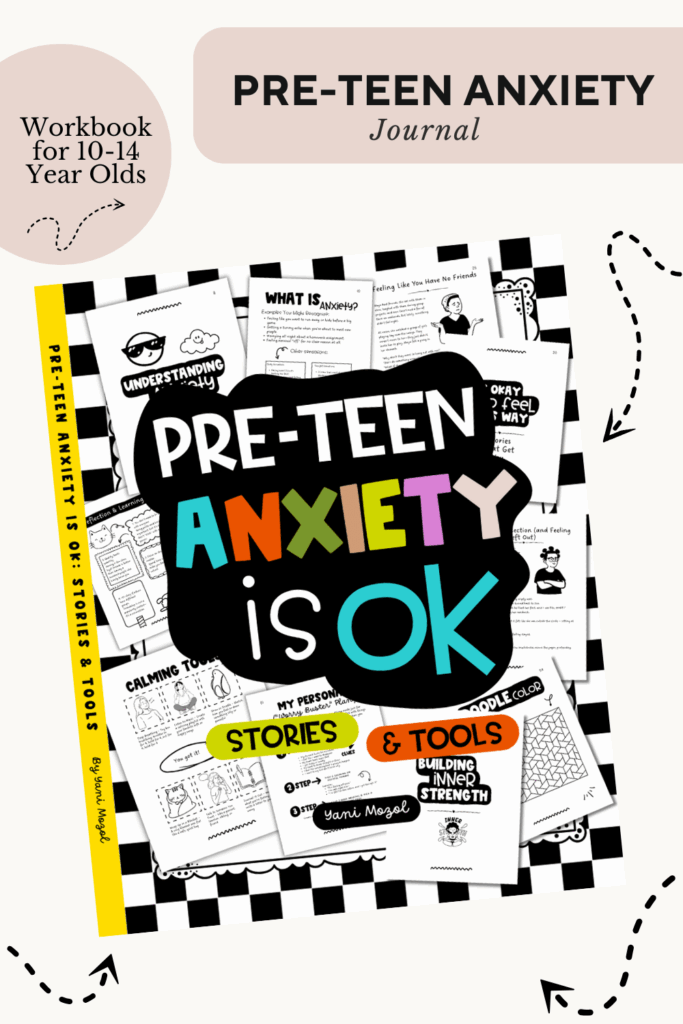 teen and pre-teen anxiety relief journal 