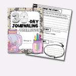 30-day journaling challange for elementary students resource cover